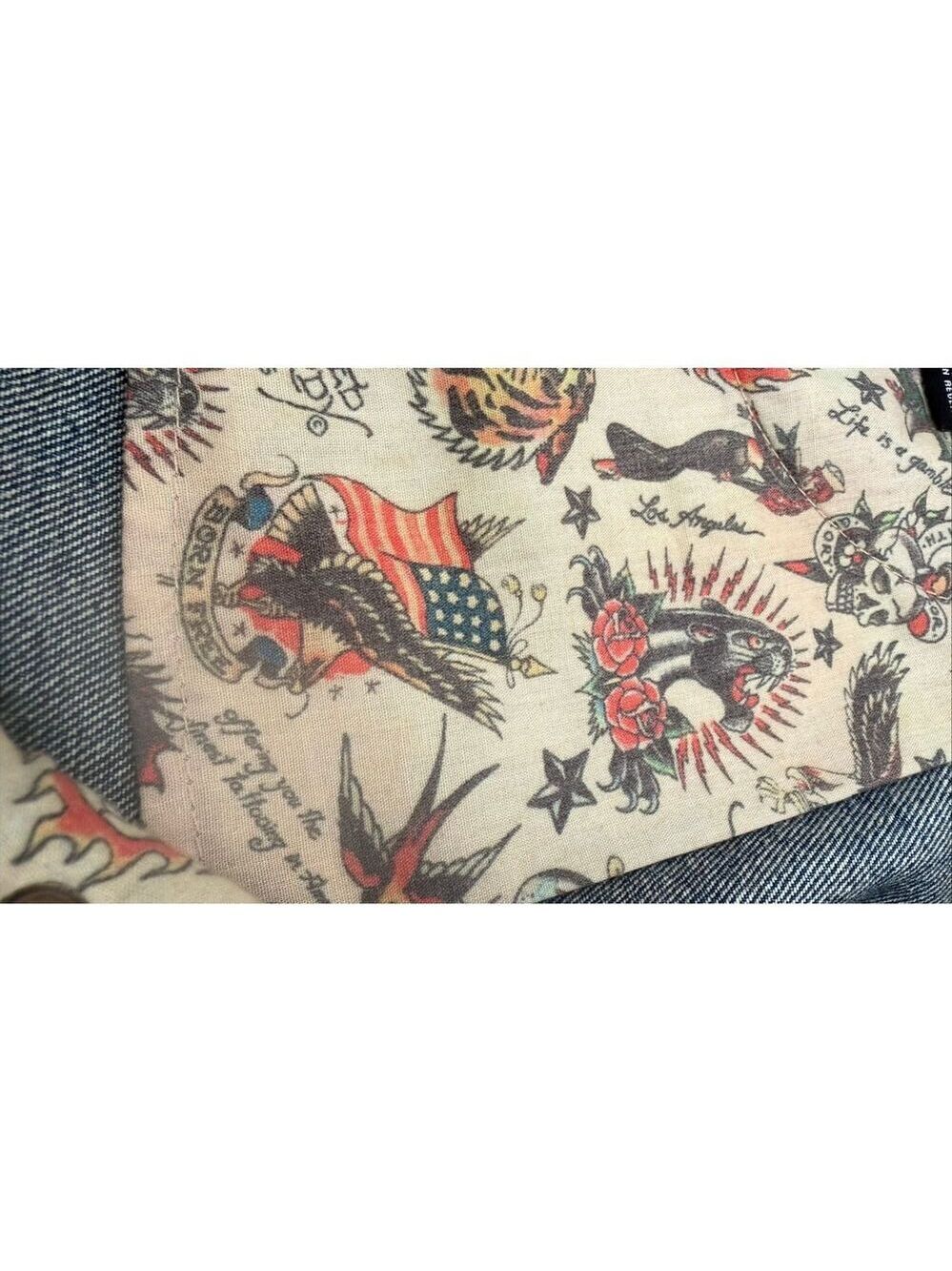 Vintage Ed Hardy Denim Mini Shorts - Picture 13 of 14